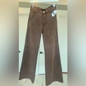 Meg High Rise Wide-Leg Size 0 Brown NWT